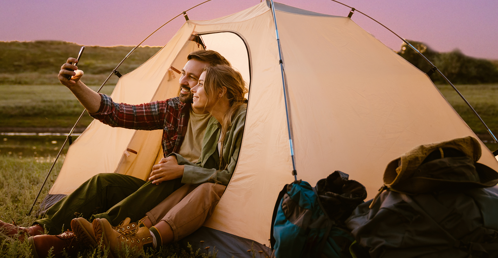 Unser Campingspass hält Wind und Regen