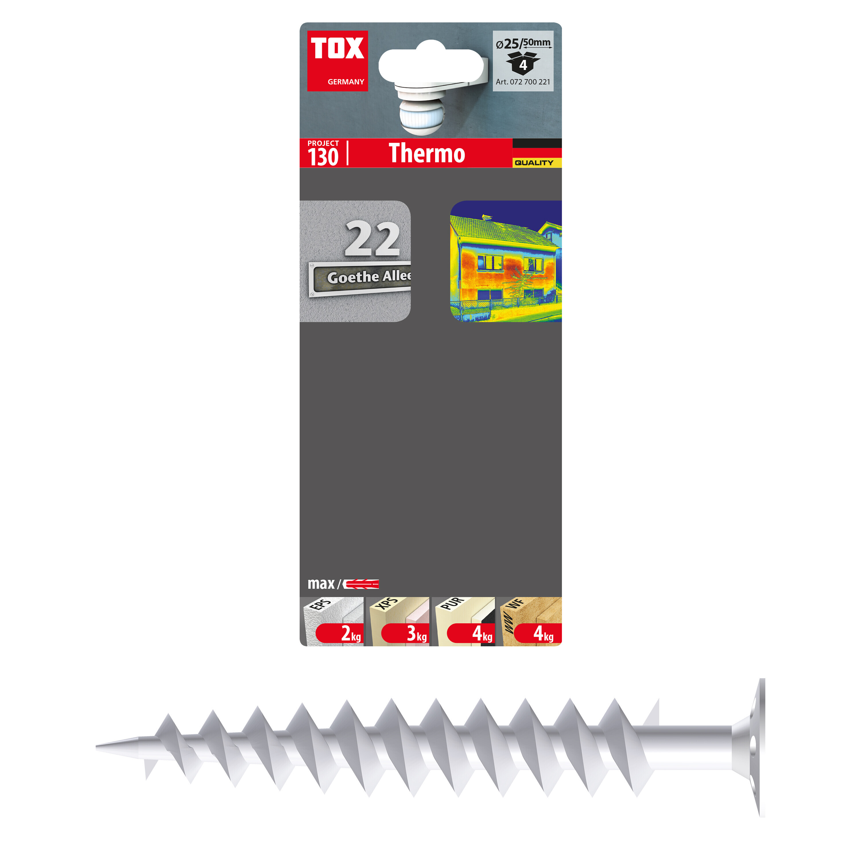 Dämmstoffdübel Set 40-tlg - 15mm Dübel Mit Schrauben Für Dämmung